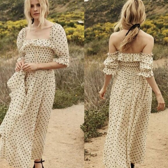 Doen Sol Dress in Cream of Diamonds Medium - Picture 1 of 13